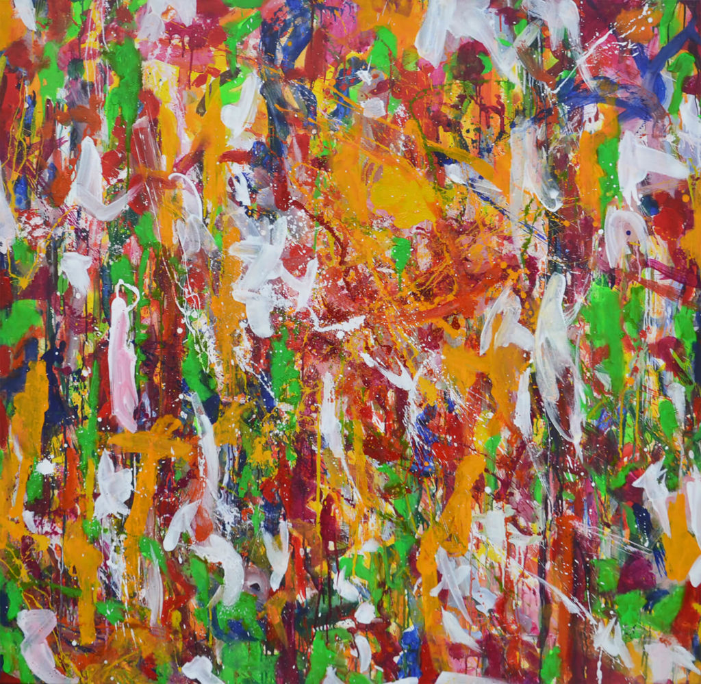 abstract expressionism canvas colourful universe individuality