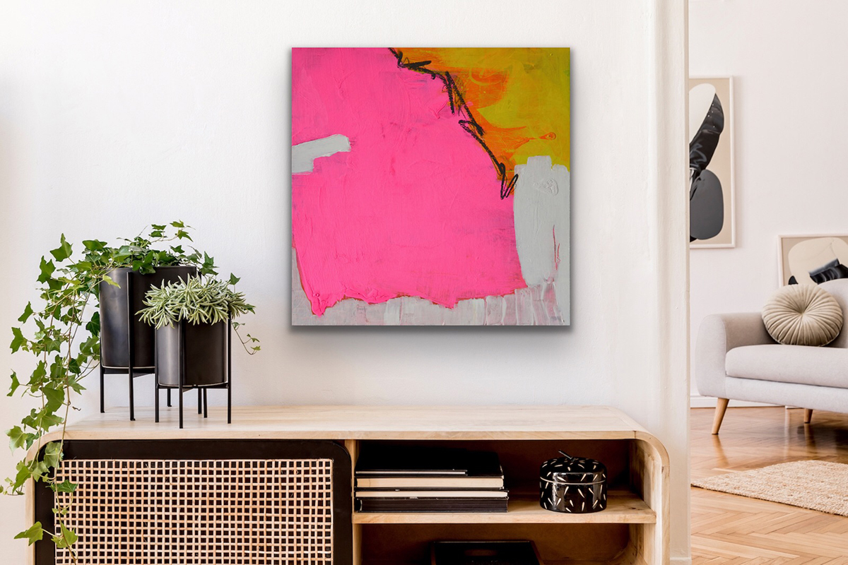 contemporary art pink pleasure of love art interior kunst wohnen petronilla hohenwarter