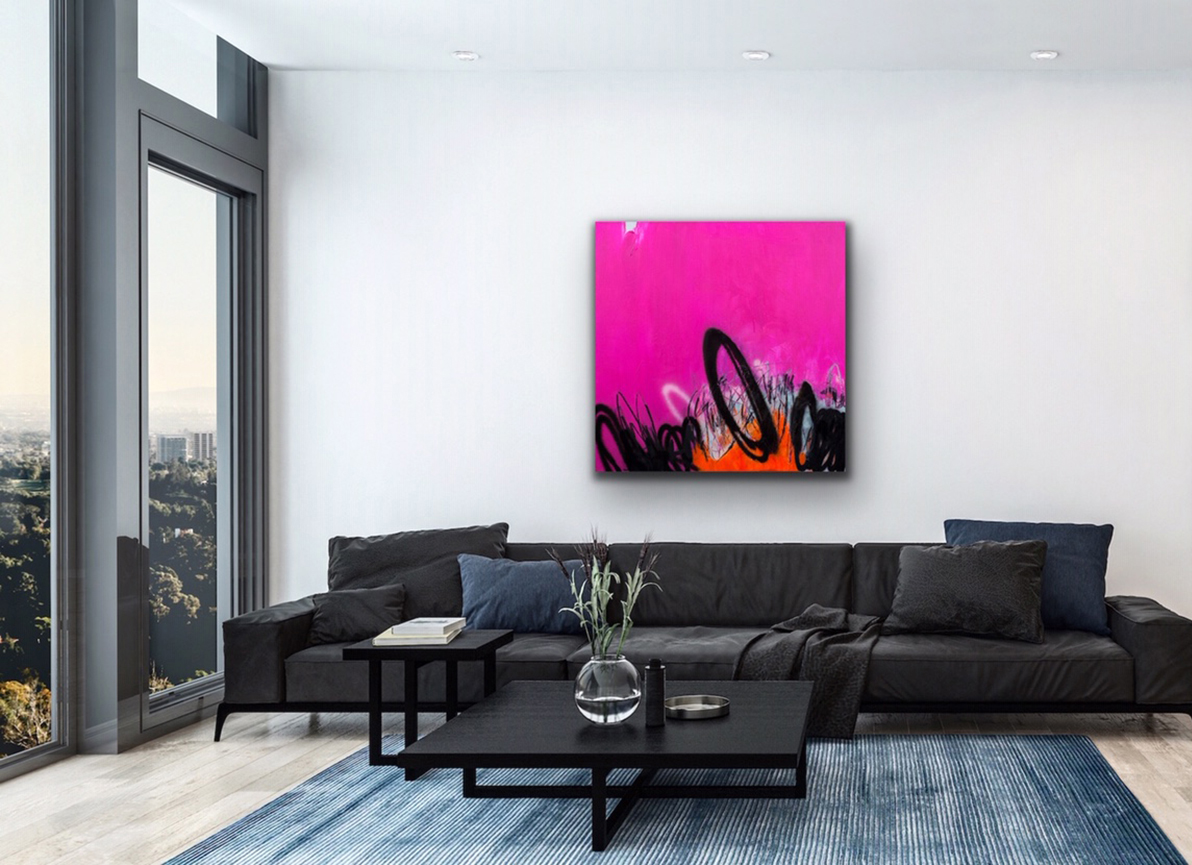 pink black interior art kunst wohnen petronilla hohenwarter