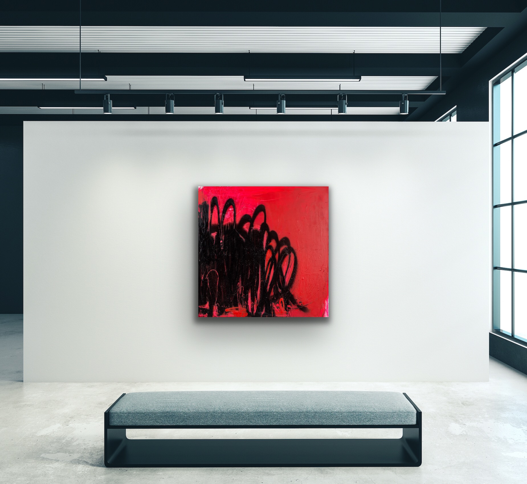 masterpiece artwork petronilla hohenwarter abstract artwork painter red black interior design