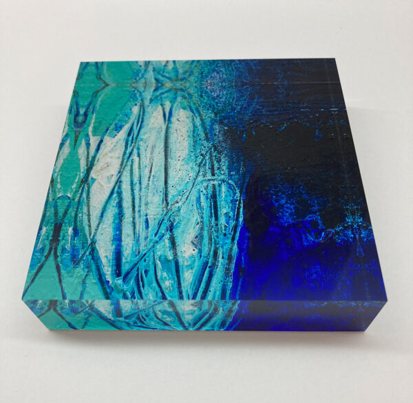 acrylblock glasbild ultramarin Durchsicht durchblick