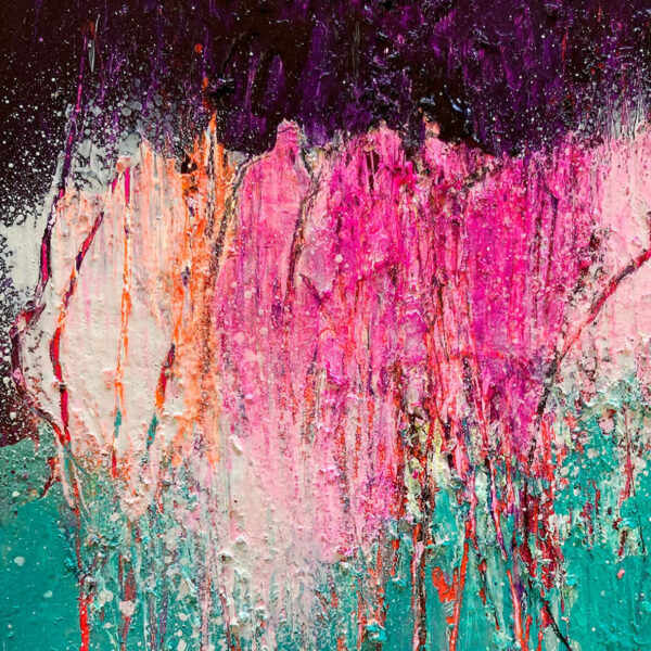 acrylblock glasbild pink, violet flame, Durchblick