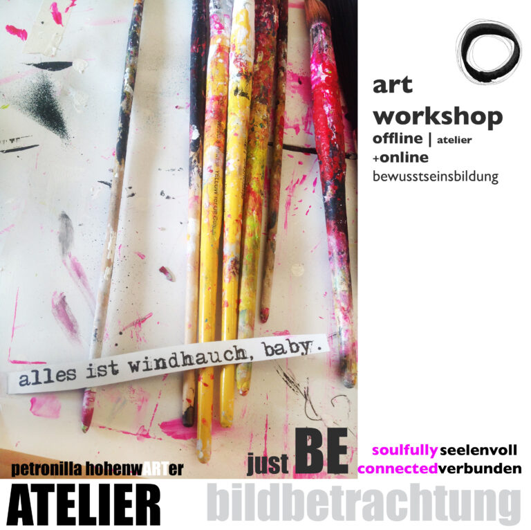 Workshop Bildbetrachtung mit der Kunst und Thetahealing, the space to be, Potentialentfaltung, Bewusstseinsbildung, online , atelier, Künstlerin