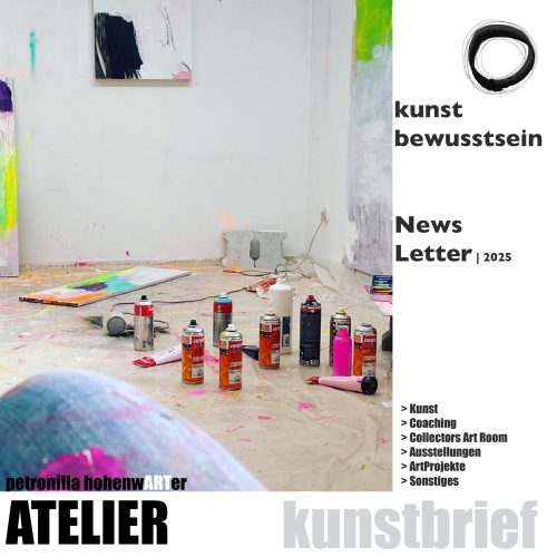 Newsletter Atelier Petronilla HohenwARTer Anmeldung Kunstbrief